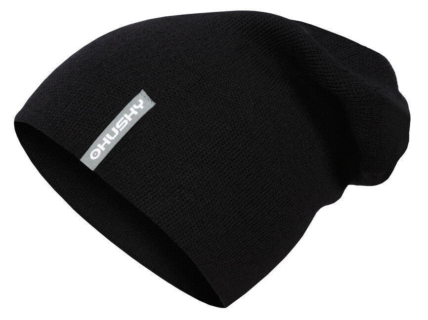 HUSKY Merhat 2 Herren-Merino-Mütze, schwarz