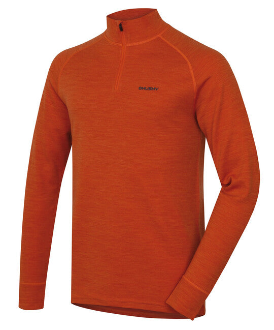 HUSKY Aron Zip Herren-Merino-Sweatshirt, M