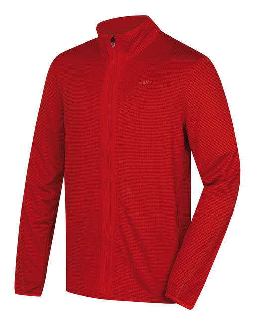 HUSKY Herren-Sweatshirt na zips Artic Zip M cervena/sv. tehlova
