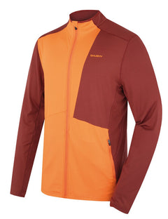 HUSKY Tarp Herren-Sweatshirt mit Reißverschluss, deep brick/orange, M