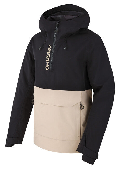 HUSKY Nabbi men's outdoor jacket, black/beige