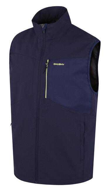 HUSKY Herren- softshell Weste Salien M, tmava blau