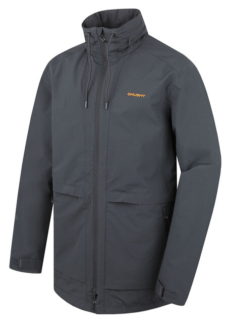 HUSKY Nevr herren Hardshellmantel, dunkelgrau