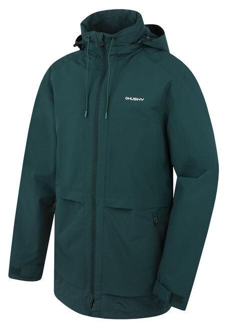 HUSKY Nevr herren hardshellmantel, dunkelgrün