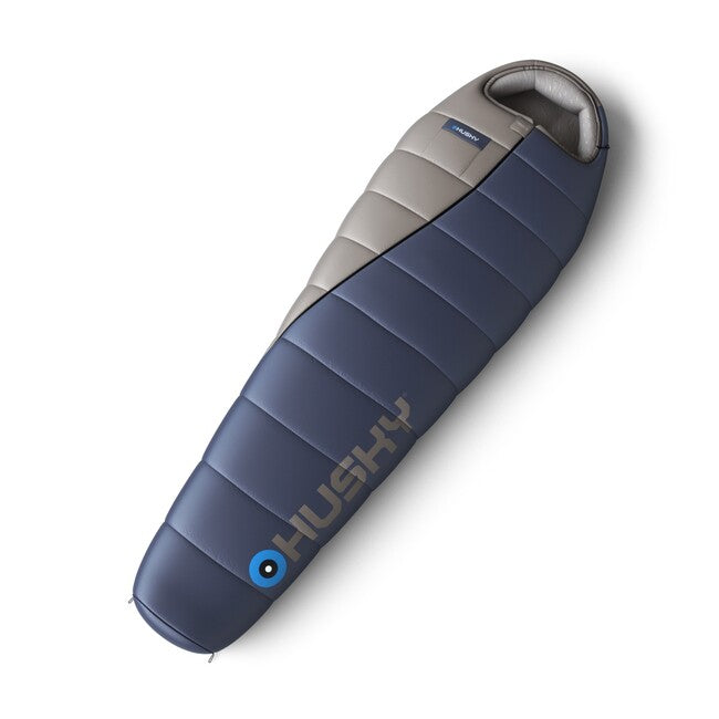 HUSKY Ember Synthetik Drei-Jahreszeiten-Schlafsack lang, blau/grau