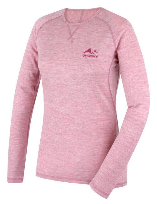 HUSKY termopradlo merino T-Shirt Dl Merow faded pink