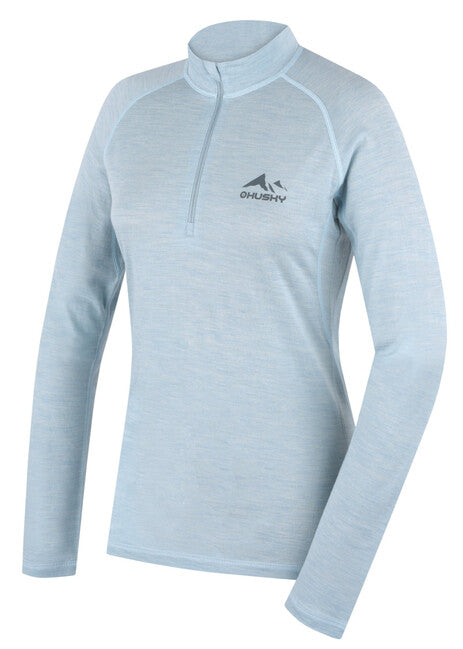 HUSKY termopradlo Merino T-Shirt DL Merow Zips L, faded mint