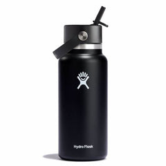 Hydro Flask Wide Flex Straw Cap breite Thermoflasche mit Mundstück 32 OZ / 946 ml, schwarz