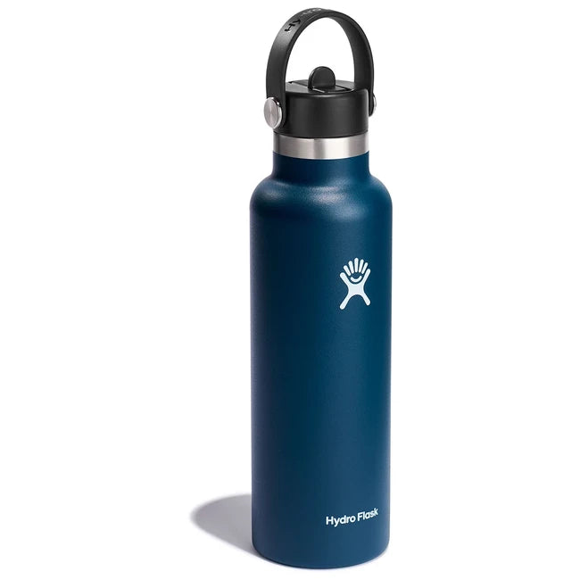 Hydro Flask Thermoflasche mit Mundstück 21 OZ Standard Flex Straw Cap, Indigo