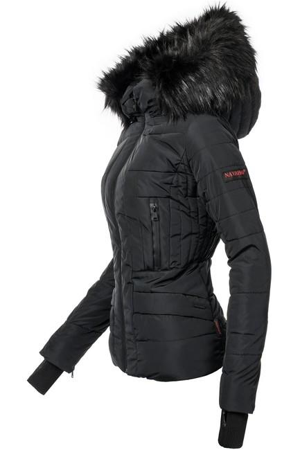 Navahoo Adele damen Winterjacke mit Kapuze, schwarz