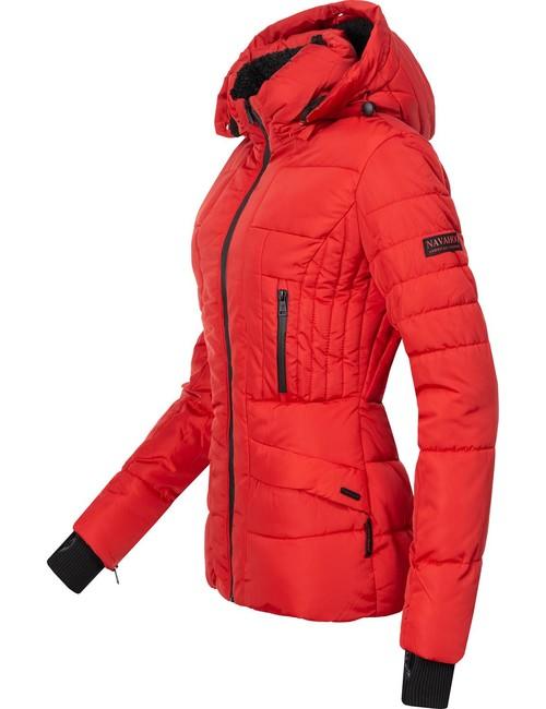 Navahoo Adele damen Winterjacke mit Kapuze, rot