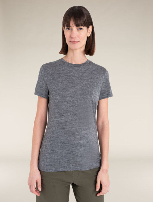 Icebreaker Tech Lite III damen Merino Short Sleeve T-shirt, grau