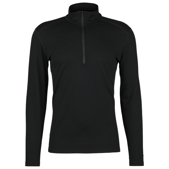 Icebreaker 200 Oasis herren Thermo-Zip-up-Sweatshirt, schwarz