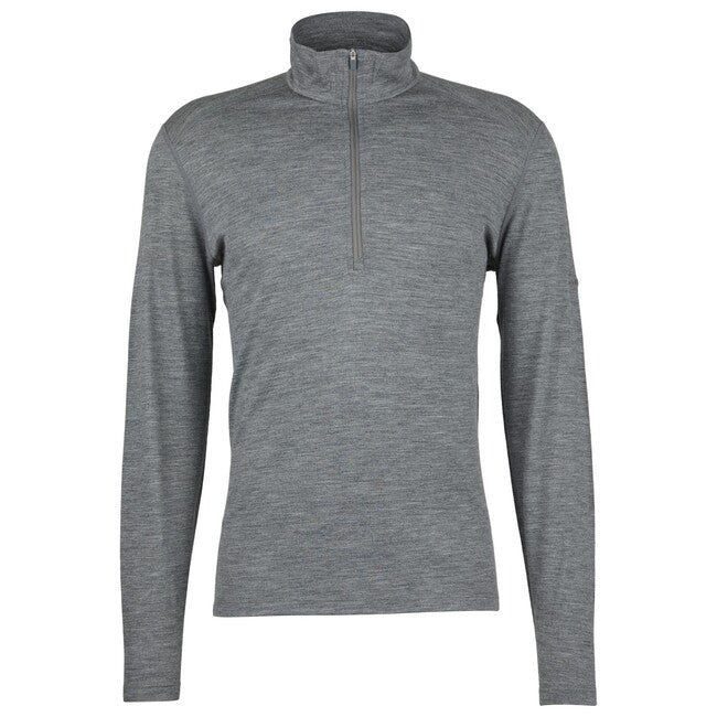 Icebreaker Oasis herren Thermo-Kapuzenpullover mit Reißverschluss 200, grau