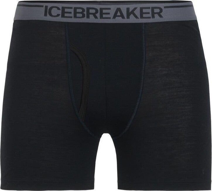 Icebreaker Anatomica-Öffnung Men's Boxershorts, schwarz