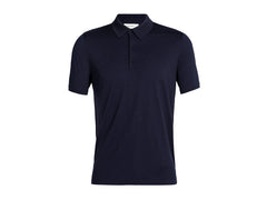 Icebreaker 150 Tech Lite III Merino Herren-Poloshirt mit kurzen Ärmeln, dunkelblau