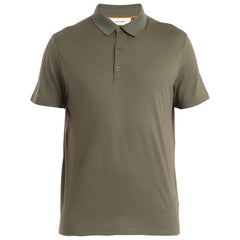 Icebreaker 150 Tech Lite III Merino Herren Poloshirt mit kurzen Ärmeln, grün