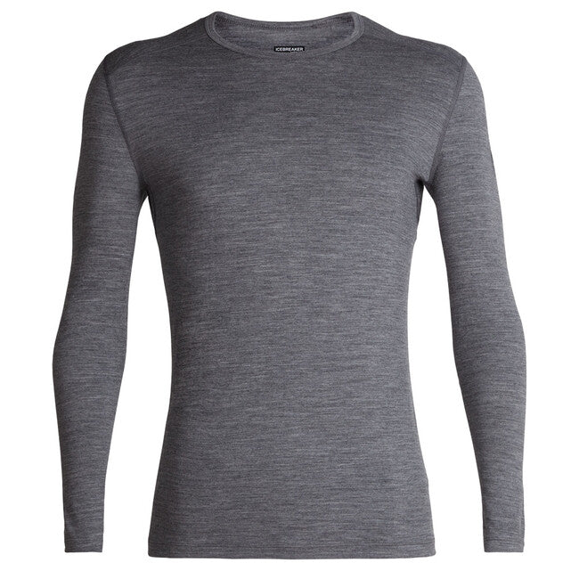 Icebreaker 200 Oasis herren Langarm Thermo-T-shirt, grau