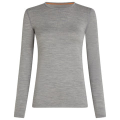 Icebreaker 260 Oasis Damen-Thermo-Langarm-T-Shirt, hellgrau