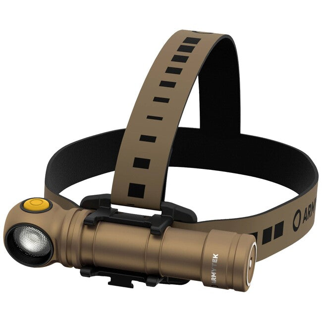 ArmyTek Wizard C2 Pro Max weiße led-handlampe mit magnetischem halter, batteriebetrieben, 4000 lm, sandfarben
