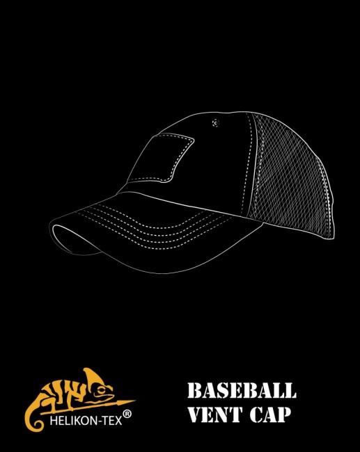 Helikon Vent Rip-Stop taktisches Baseballcap, Camogrom