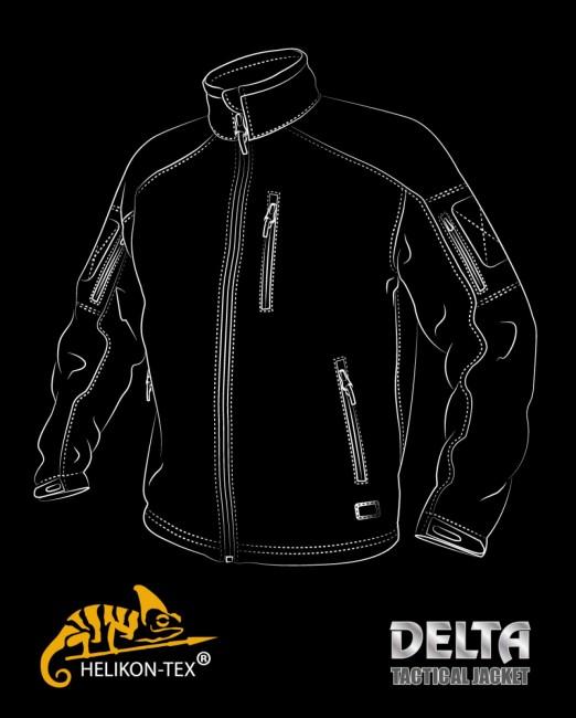 Helikon-Tex Jacke Delta Tactical schwarz