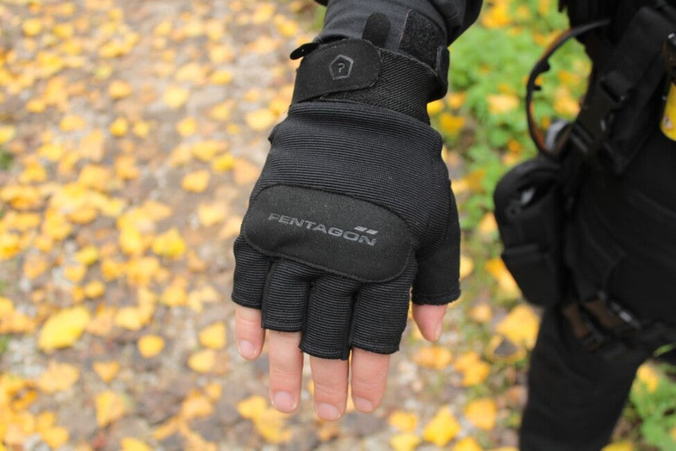 Pentagon Handschuhe fingerlos Duty Mechanic 1/2, oliv