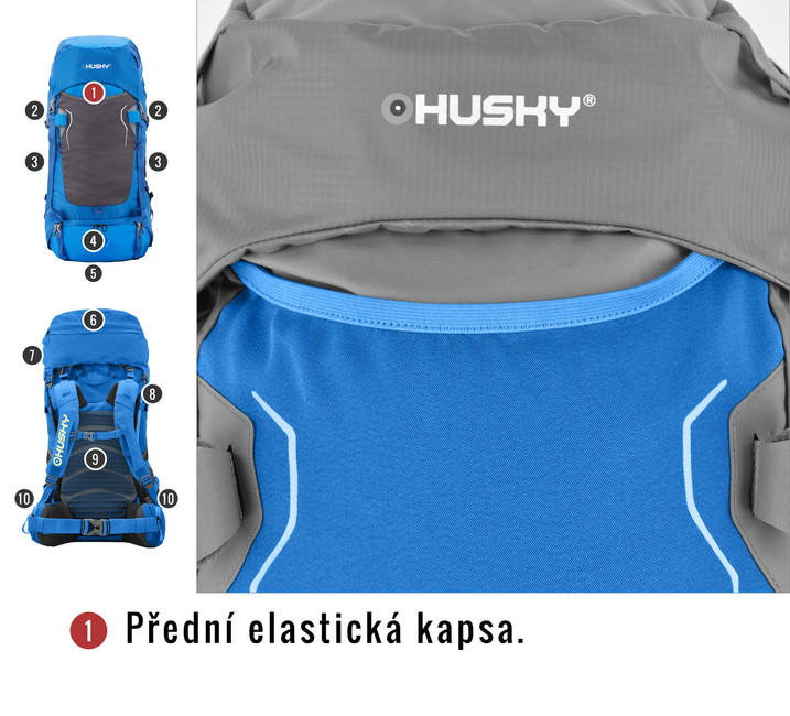 HUSKY Rony Ultraleicht Rucksack Neu 50l schwarz