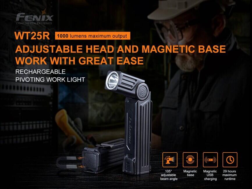 Fenix WT25R Wiederaufladbare Arbeitsleuchte