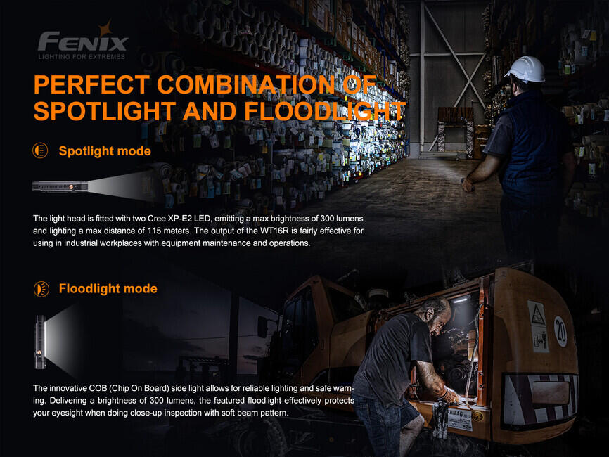Fenix WT16R wiederaufladbare taschenlampe