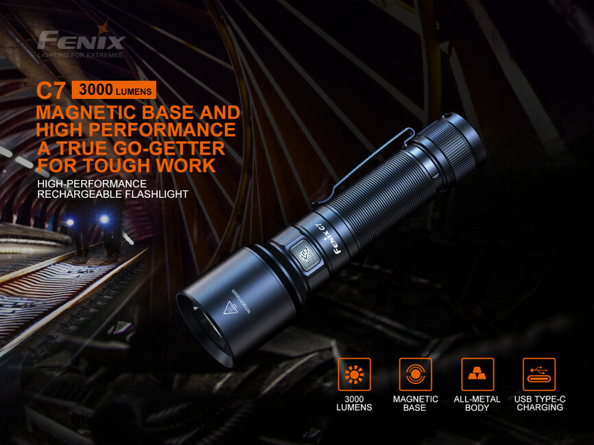 Fenix C7 Aufladbare taschenlampe