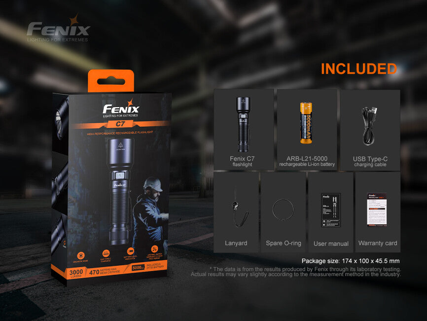 Fenix C7 Aufladbare taschenlampe