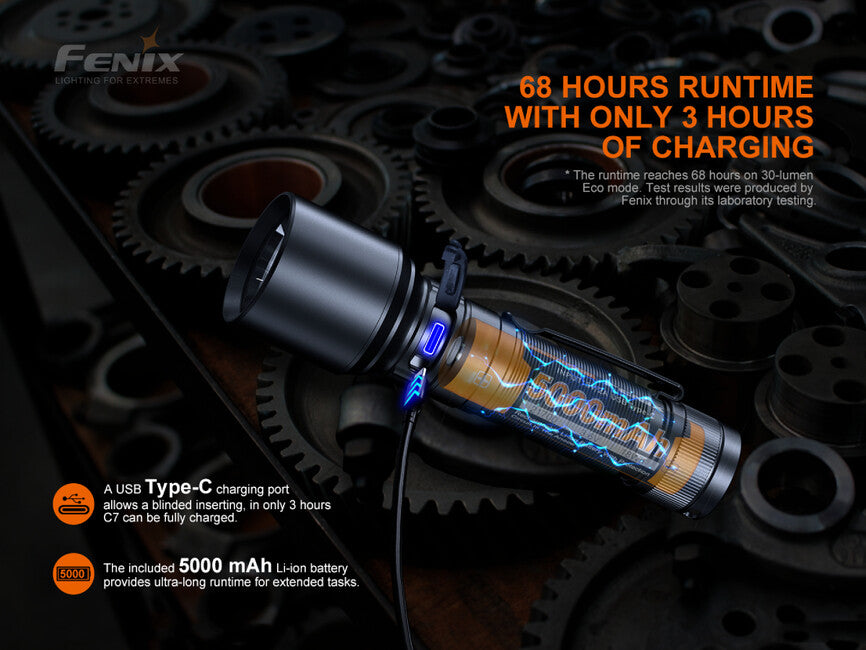 Fenix C7 Aufladbare taschenlampe