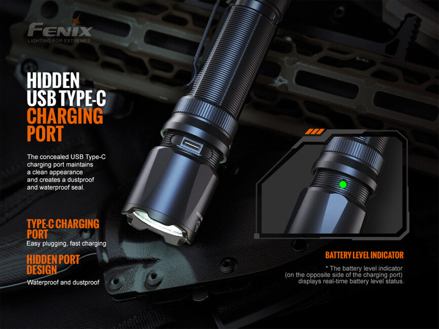 Fenix TK20R V2.0 Tactical Rechargeable Flashlight