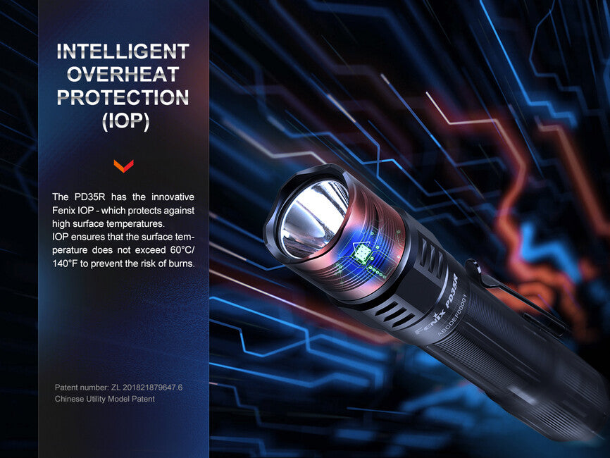 Fenix PD35R aufladbare LED-Taschenlampe
