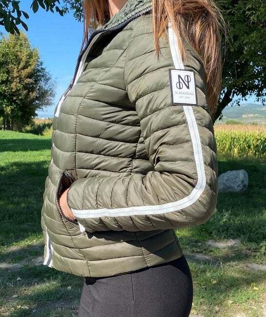 Navahoo Kimuk Princess damen Übergangsjacke mit Kapuze, olivgrün