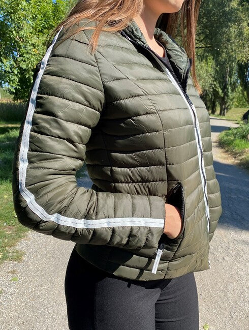 Navahoo Kimuk Princess damen Übergangsjacke mit Kapuze, olivgrün