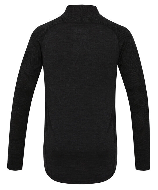 HUSKY Merino Rollkragenpullover mit Reißverschluss thermounterwäsche, schwarz