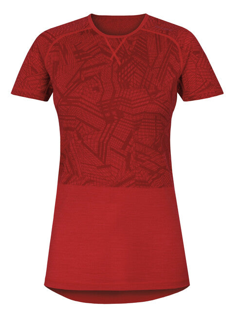 Husky Merino Women's Short Sleeve T-Shirt, Red