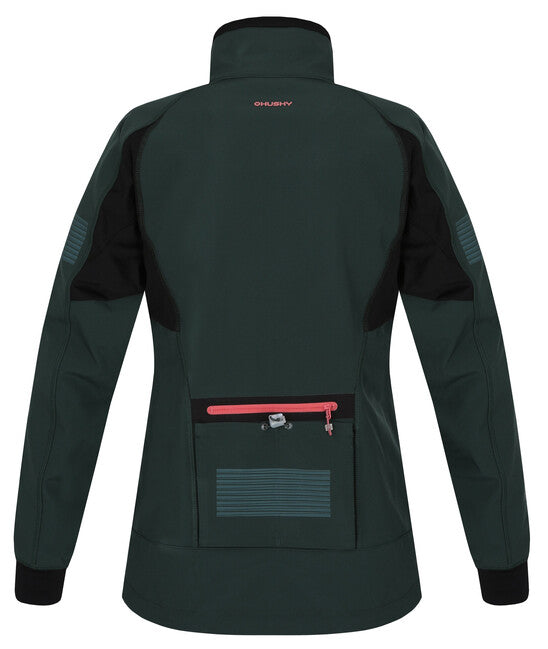HUSKY Scooby Damen Softshell-Jacke, schwarzgrün