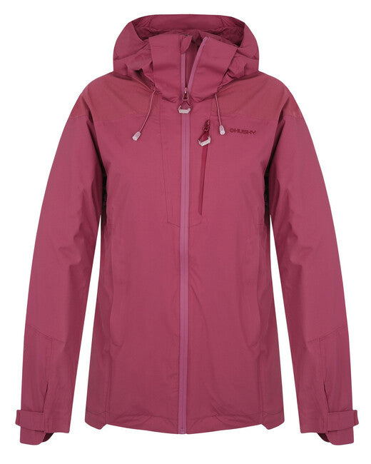 HUSKY Nicker damen hardshell jacke dunkel burgunderrot