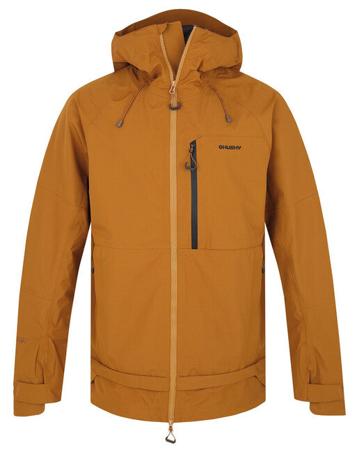 HUSKY Nanook M men's hardshell jacket, dark mustard