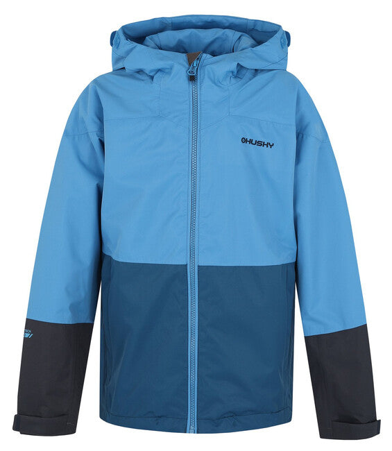 HUSKY Nicker K Kinder-Hardshelljacke, blau/dunkelblau