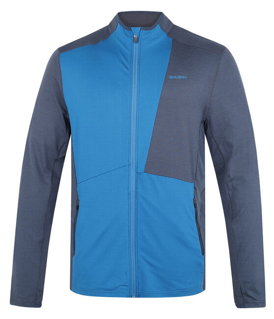 HUSKY Tarp ανδρικό φούτερ με φερμουάρ, dk. blue/blue, M