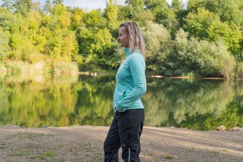 HUSKY Artic Zip Damen-Sweatshirt mit Reißverschluss, rot
