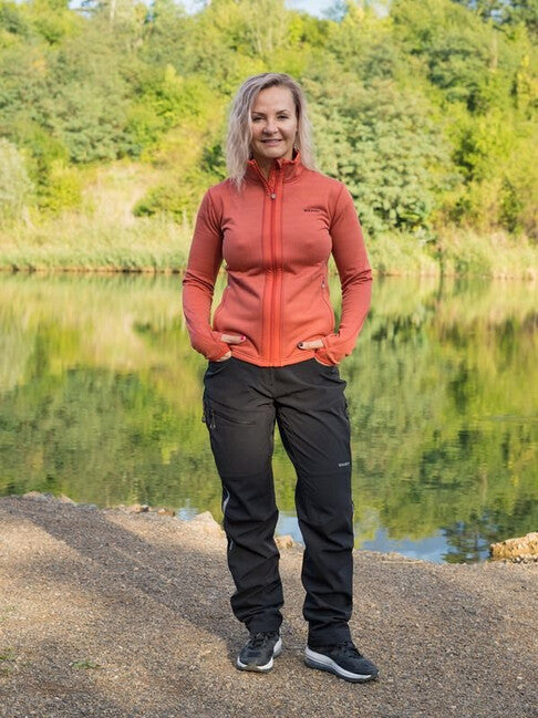 HUSKY Artic Zip Damen-Sweatshirt mit Reißverschluss, rot