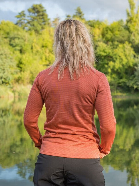 HUSKY Artic Zip Damen-Sweatshirt mit Reißverschluss, rot