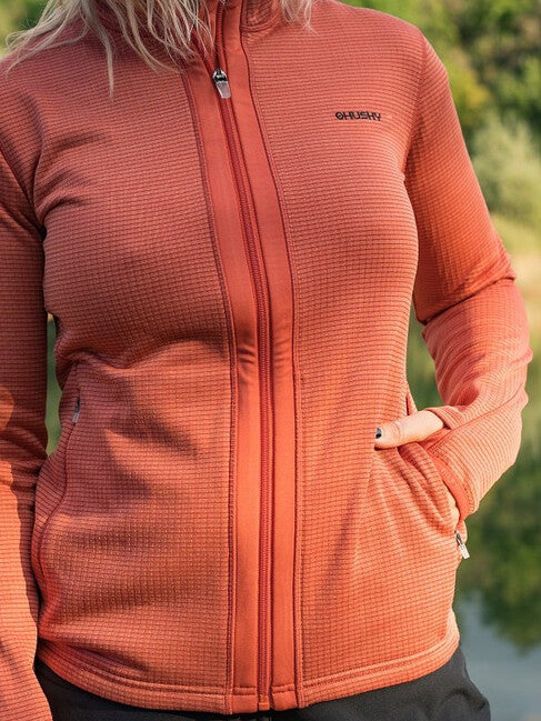 HUSKY Artic Zip Damen-Sweatshirt mit Reißverschluss, rot