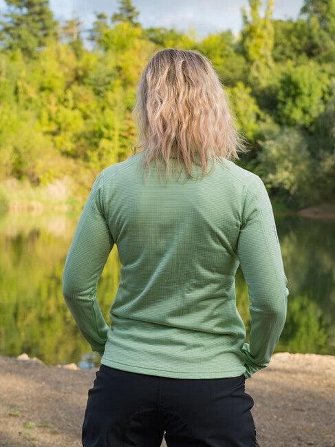 HUSKY Artic Zip Damen-Sweatshirt mit Reißverschluss, grün