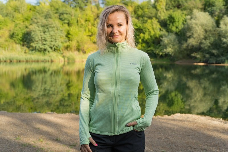HUSKY Artic Zip γυναικείο φούτερ με φερμουάρ, τιρκουάζ